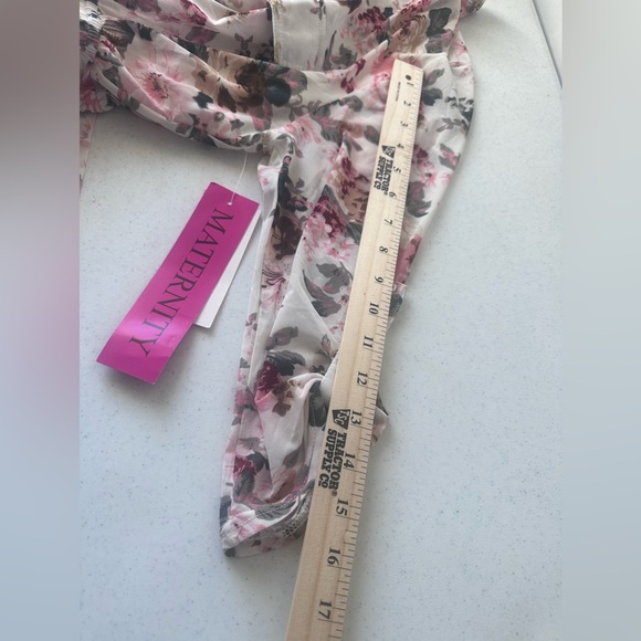 NWT Siren Lily Maternity Dress White Floral Size XL - Picture 10 of 10
